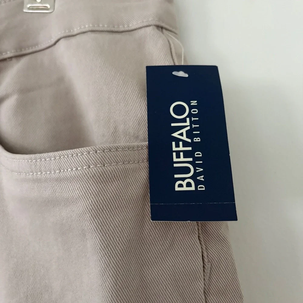 Buffalo David‎ Bitton Slim Ash Stretch Jeans Mens 38x30 Ash Beige